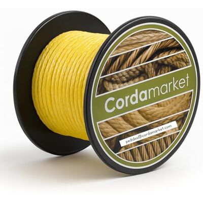 Cordamarket Driza Dyneema Corde Unisexe pour Adulte, Jaune, 2 mm à 25 m - Publicité Cordamarket Driza Dyneema Corde Unisexe pour Adulte, Jaune, 2 mm à 25 m - Publicité