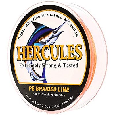 HERCULES Super Cast 10-300lbs Ligne de pêche tressée 100-2000m 109-2187yds Test pour Les Lignes de Poisson Tresse PE d'eau salée Superline 8 brins - Publicité HERCULES Super Cast 10-300lbs Ligne de pêche tressée 100-2000m 109-2187yds Test pour Les Lignes de Poisson Tresse PE d'eau salée Superline 8 brins - Publicité