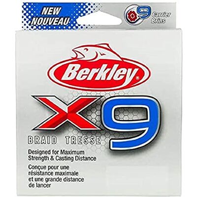 Berkley X9, Fil de Pêche, Tresse 9 Brins pour la Pêche en Mer et en Eau Douce, plus Résistante et Très Souple, Pêche aux Carnassiers, Long lancer - Publicité Berkley X9, Fil de Pêche, Tresse 9 Brins pour la Pêche en Mer et en Eau Douce, plus Résistante et Très Souple, Pêche aux Carnassiers, Long lancer - Publicité