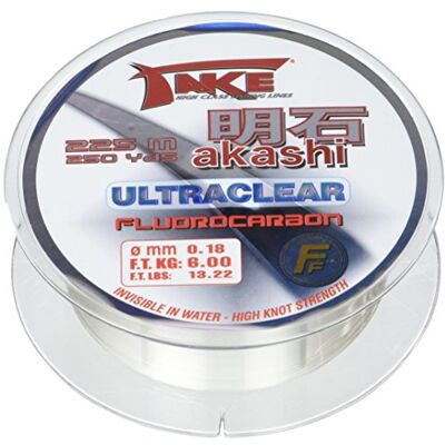 Lineaeffe Take akashi fluorocarbon 225 m x 0,18 mm, 6 kg-ultraclear - Publicité Lineaeffe Take akashi fluorocarbon 225 m x 0,18 mm, 6 kg-ultraclear - Publicité