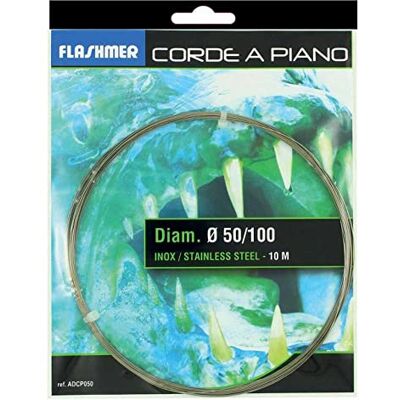 FLASHMER Corde a Piano 10m 140/100 Fil INOX - Publicité FLASHMER Corde a Piano 10m 140/100 Fil INOX - Publicité
