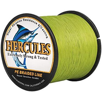 HERCULES Super Cast 10-300lbs Ligne de pêche tressée 100-2000m 109-2187yds Test pour Les Lignes de Poisson Tresse PE d'eau salée Superline 8 brins - Publicité HERCULES Super Cast 10-300lbs Ligne de pêche tressée 100-2000m 109-2187yds Test pour Les Lignes de Poisson Tresse PE d'eau salée Superline 8 brins - Publicité