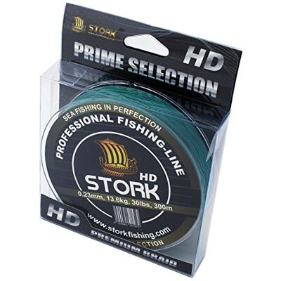Stork HD, 4-Corde Ligne de pêche tressée 300m - Publicité Stork HD, 4-Corde Ligne de pêche tressée 300m - Publicité