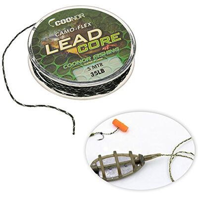 LIXADA Tressé Camouflage Carp Fishing Line Rigs Cheveux Lead Core Fishing Tackle (35lb 5m) - Publicité LIXADA Tressé Camouflage Carp Fishing Line Rigs Cheveux Lead Core Fishing Tackle (35lb 5m) - Publicité