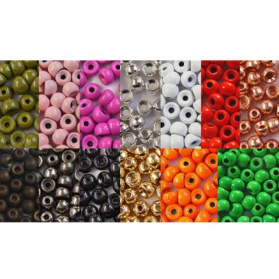 Hareline Dubbin 25 x billes LAITON 2,4 mm (0,04g) ARGENT pour montage de mouche de pêche - Publicité Hareline Dubbin 25 x billes LAITON 2,4 mm (0,04g) ARGENT pour montage de mouche de pêche - Publicité