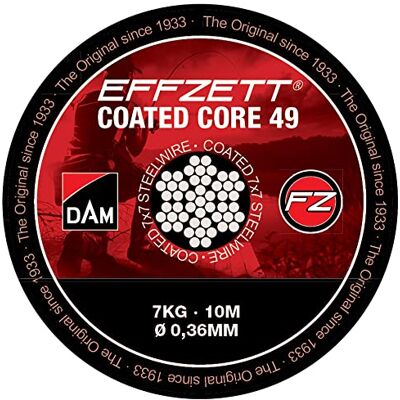Dam FZ effzett 7 x 7 Coated Core 49 10 m 20 kg 56411 acier poche avant Knot Bar - Publicité Dam FZ effzett 7 x 7 Coated Core 49 10 m 20 kg 56411 acier poche avant Knot Bar - Publicité