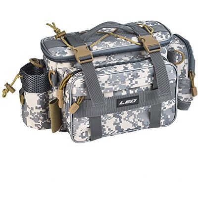 LIXADA Grand Sac de Pêche Sac de Stockage D'appâts Multifonction Sac de Pêche à Deux Couches de Pêche Utilitaire kit Sac à Bandoulière - Publicité LIXADA Grand Sac de Pêche Sac de Stockage D'appâts Multifonction Sac de Pêche à Deux Couches de Pêche Utilitaire kit Sac à Bandoulière - Publicité