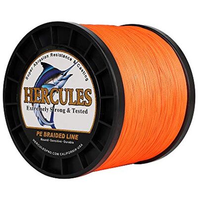 HERCULES Super Cast 10-300lbs Ligne de pêche tressée 100-2000m 109-2187yds Test pour Les Lignes de Poisson Tresse PE d'eau salée Superline 8 brins - Publicité HERCULES Super Cast 10-300lbs Ligne de pêche tressée 100-2000m 109-2187yds Test pour Les Lignes de Poisson Tresse PE d'eau salée Superline 8 brins - Publicité