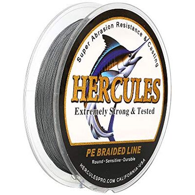 HERCULES Super Cast 100-2000m 109-2187 Yards 6-100lbs Test Ligne de pêche tressée pour Eau salée PE Tresse Lignes de Poisson Superline 4 brins - Publicité HERCULES Super Cast 100-2000m 109-2187 Yards 6-100lbs Test Ligne de pêche tressée pour Eau salée PE Tresse Lignes de Poisson Superline 4 brins - Publicité