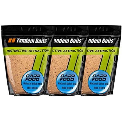 Tandem Baits 3X Carp Food Carp XL Natural Stick Mix Hot Chili Appâts Carpe Pêche sans Effort Appâts pour la pêche au Gros Nourriture pour carpes 5Kg - Publicité Tandem Baits 3X Carp Food Carp XL Natural Stick Mix Hot Chili Appâts Carpe Pêche sans Effort Appâts pour la pêche au Gros Nourriture pour carpes 5Kg - Publicité