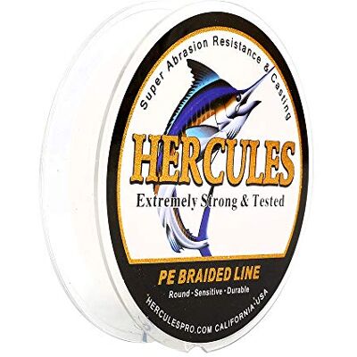 HERCULES Super Cast 100-2000m 109-2187 Yards 6-100lbs Test Ligne de pêche tressée pour Eau salée PE Tresse Lignes de Poisson Superline 4 brins - Publicité HERCULES Super Cast 100-2000m 109-2187 Yards 6-100lbs Test Ligne de pêche tressée pour Eau salée PE Tresse Lignes de Poisson Superline 4 brins - Publicité