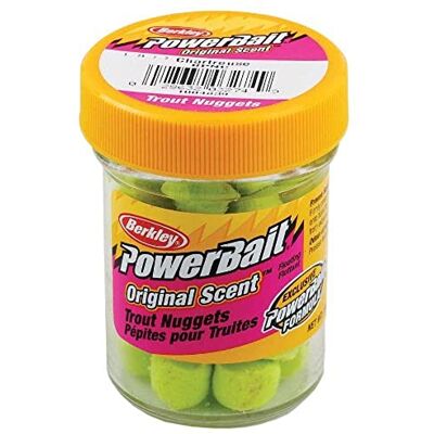 Berkley Powerbait Power pépites Poisson Appât Chartreuse 31,2 Gram en Pot, - Publicité Berkley Powerbait Power pépites Poisson Appât Chartreuse 31,2 Gram en Pot, - Publicité