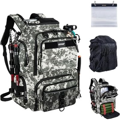Goture 45 L Sac de pêche, Sacs de pêche avec Une Sangle, Oxford 900D, Plusieurs Poches, imperméable, Sac de Poitrine à bandoulière pour la randonnée - Publicité Goture 45 L Sac de pêche, Sacs de pêche avec Une Sangle, Oxford 900D, Plusieurs Poches, imperméable, Sac de Poitrine à bandoulière pour la randonnée - Publicité