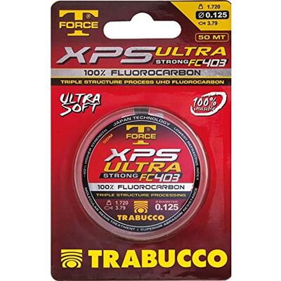 Trabucco XPS Ultra Strong FC 403 T-Force 50 m 0.240 mm Fluorocarbone Ligne de Pêche Invisible Mer Eau Douce Spinning Carnassiers - Publicité Trabucco XPS Ultra Strong FC 403 T-Force 50 m 0.240 mm Fluorocarbone Ligne de Pêche Invisible Mer Eau Douce Spinning Carnassiers - Publicité