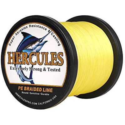 HERCULES Super Cast 10-300lbs Ligne de pêche tressée 100-2000m 109-2187yds Test pour Les Lignes de Poisson Tresse PE d'eau salée Superline 8 brins - Publicité HERCULES Super Cast 10-300lbs Ligne de pêche tressée 100-2000m 109-2187yds Test pour Les Lignes de Poisson Tresse PE d'eau salée Superline 8 brins - Publicité