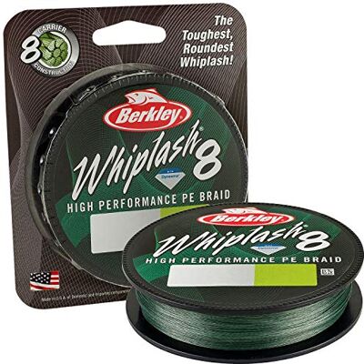 Berkley Whiplash, Fil de Pêche, Tresse 8 Brins Construite en 100% Dyneema, pour la Pêche en Mer et la Pêche en Eau Douce, Carnassier, Daiwa J-Braid - Publicité Berkley Whiplash, Fil de Pêche, Tresse 8 Brins Construite en 100% Dyneema, pour la Pêche en Mer et la Pêche en Eau Douce, Carnassier, Daiwa J-Braid - Publicité