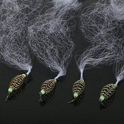 VBESTLIFE 4pcs Filets de p¡§oche durables, Filet de p¡§oche ¡§¡è Ressort en cuivre avec Accessoires de Perles Lumineuses pour la p¡§oche de Nuit(7#) Filet de Peche avec de Trous de 8cm, - Publicité VBESTLIFE 4pcs Filets de p¡§oche durables, Filet de p¡§oche ¡§¡è Ressort en cuivre avec Accessoires de Perles Lumineuses pour la p¡§oche de Nuit(7#) Filet de Peche avec de Trous de 8cm, - Publicité