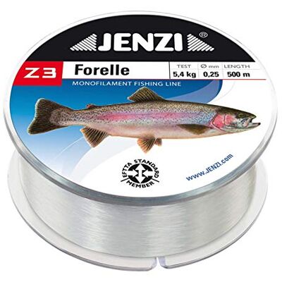 JENZI Z3 Line Trout avec image de poisson 0,25 mm 500 m - Publicité JENZI Z3 Line Trout avec image de poisson 0,25 mm 500 m - Publicité