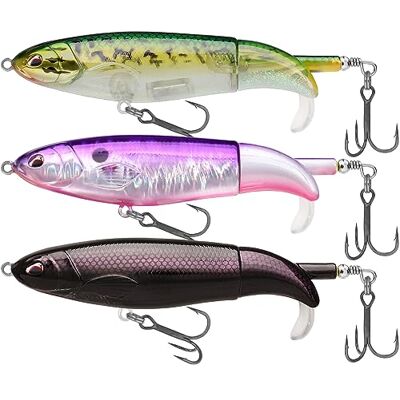 TRUSCEND Easy Catch Popobait avec Hameçon BKK, Équilibre Parfait Entre Son, Éclaboussure et nage, Leurre de Surface Whopper Popper, Leurre Popper Topwater pour Brochet, Perche, Truites, Basse, Silure - Publicité TRUSCEND Easy Catch Popobait avec Hameçon BKK, Équilibre Parfait Entre Son, Éclaboussure et nage, Leurre de Surface Whopper Popper, Leurre Popper Topwater pour Brochet, Perche, Truites, Basse, Silure - Publicité