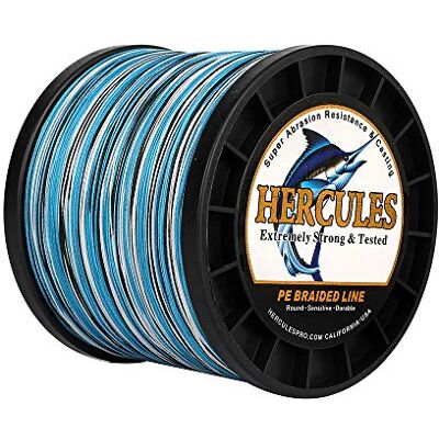 HERCULES Super Cast 100-2000m 109-2187 Yards 6-100lbs Test Ligne de pêche tressée pour Eau salée PE Tresse Lignes de Poisson Superline 4 brins - Publicité HERCULES Super Cast 100-2000m 109-2187 Yards 6-100lbs Test Ligne de pêche tressée pour Eau salée PE Tresse Lignes de Poisson Superline 4 brins - Publicité