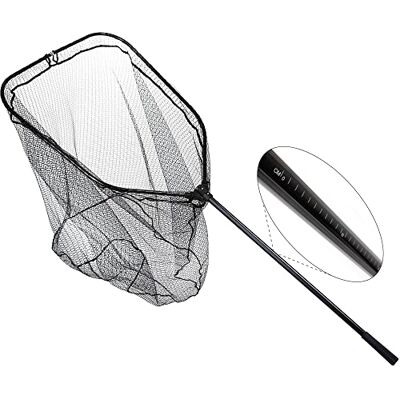 Zite Fishing Grand filet de pêche en caoutchouc pour bateaux Brochet et verrou pliable avec mètre à ruban 70 x 85 x 85 cm - Publicité Zite Fishing Grand filet de pêche en caoutchouc pour bateaux Brochet et verrou pliable avec mètre à ruban 70 x 85 x 85 cm - Publicité