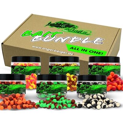 Angel-Berger Magic Baits Paquet d'appâts Mini bouillettes Tout en Un Ensemble d'appâts pour mangeoire Pack économique Mini bouillettes - Publicité Angel-Berger Magic Baits Paquet d'appâts Mini bouillettes Tout en Un Ensemble d'appâts pour mangeoire Pack économique Mini bouillettes - Publicité