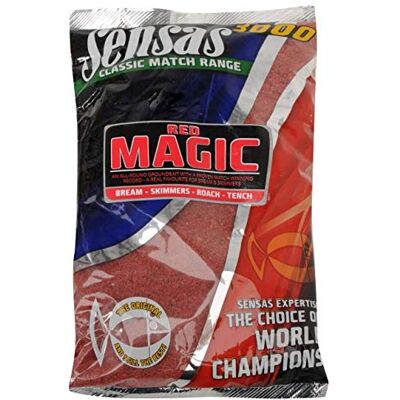 Sensas Amorce 3000 Magic Red 1Kg Rouge 71111 - Publicité Sensas Amorce 3000 Magic Red 1Kg Rouge 71111 - Publicité