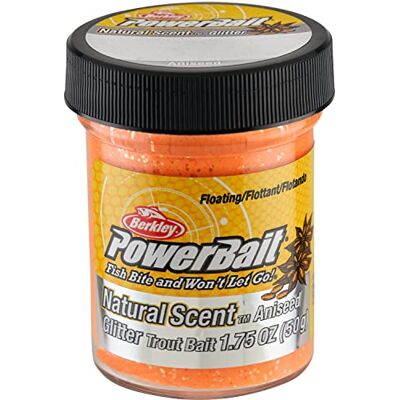 Berkley PowerBait Appât pour Truite (Tous Les modèles, Couleurs et parfums), Orange Fluo – Parfum anis - Publicité Berkley PowerBait Appât pour Truite (Tous Les modèles, Couleurs et parfums), Orange Fluo – Parfum anis - Publicité