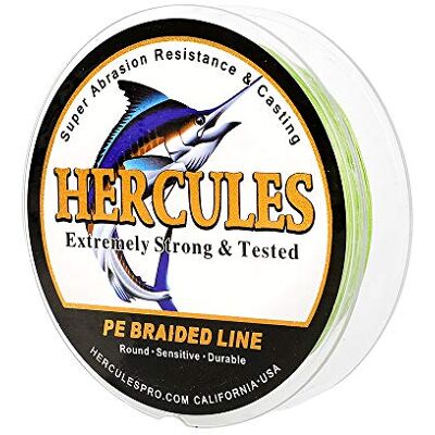 HERCULES Super Cast 10-300lbs Ligne de pêche tressée 100-2000m 109-2187yds Test pour Les Lignes de Poisson Tresse PE d'eau salée Superline 8 brins - Publicité HERCULES Super Cast 10-300lbs Ligne de pêche tressée 100-2000m 109-2187yds Test pour Les Lignes de Poisson Tresse PE d'eau salée Superline 8 brins - Publicité