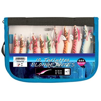 FLASHMER Assortiment De 10 Turluttes Plongeantes - Publicité FLASHMER Assortiment De 10 Turluttes Plongeantes - Publicité