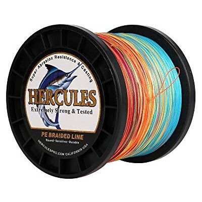 HERCULES Super Cast 10-300lbs Ligne de pêche tressée 100-2000m 109-2187yds Test pour Les Lignes de Poisson Tresse PE d'eau salée Superline 8 brins - Publicité HERCULES Super Cast 10-300lbs Ligne de pêche tressée 100-2000m 109-2187yds Test pour Les Lignes de Poisson Tresse PE d'eau salée Superline 8 brins - Publicité