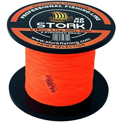 Stork HDx8, 8-Corde Ligne de pêche tressée Prime 600m - Publicité Stork HDx8, 8-Corde Ligne de pêche tressée Prime 600m - Publicité