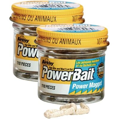 Berkley Powerbait Micro Maggots Asticots Blanc 110 Pack - Publicité Berkley Powerbait Micro Maggots Asticots Blanc 110 Pack - Publicité