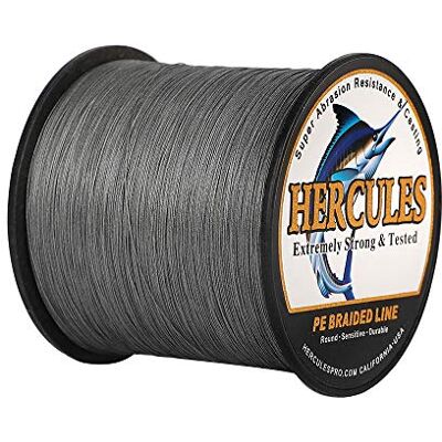 HERCULES Super Cast 100-2000m 109-2187 Yards 6-100lbs Test Ligne de pêche tressée pour Eau salée PE Tresse Lignes de Poisson Superline 4 brins - Publicité HERCULES Super Cast 100-2000m 109-2187 Yards 6-100lbs Test Ligne de pêche tressée pour Eau salée PE Tresse Lignes de Poisson Superline 4 brins - Publicité