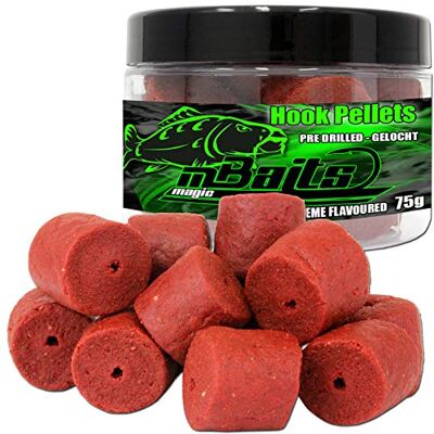 Angel-Berger Magic Baits Hook Pellets Granulés de Flétan (Red Garlic, 20 mm) - Publicité Angel-Berger Magic Baits Hook Pellets Granulés de Flétan (Red Garlic, 20 mm) - Publicité