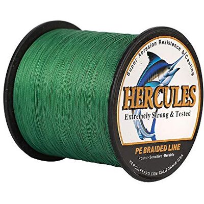 HERCULES Super Cast 100-2000m 109-2187 Yards 6-100lbs Test Ligne de pêche tressée pour Eau salée PE Tresse Lignes de Poisson Superline 4 brins - Publicité HERCULES Super Cast 100-2000m 109-2187 Yards 6-100lbs Test Ligne de pêche tressée pour Eau salée PE Tresse Lignes de Poisson Superline 4 brins - Publicité