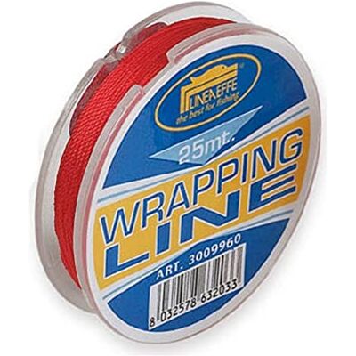 Lineaeffe Wrapping Line Fil, 25 m, taille D, rouge - Publicité Lineaeffe Wrapping Line Fil, 25 m, taille D, rouge - Publicité