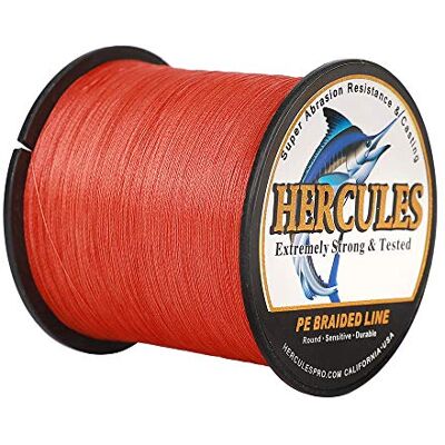 HERCULES Super Cast 100-2000m 109-2187 Yards 6-100lbs Test Ligne de pêche tressée pour Eau salée PE Tresse Lignes de Poisson Superline 4 brins - Publicité HERCULES Super Cast 100-2000m 109-2187 Yards 6-100lbs Test Ligne de pêche tressée pour Eau salée PE Tresse Lignes de Poisson Superline 4 brins - Publicité