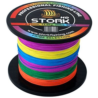 Stork HD, 4-Corde Ligne de pêche tressée 600m - Publicité Stork HD, 4-Corde Ligne de pêche tressée 600m - Publicité