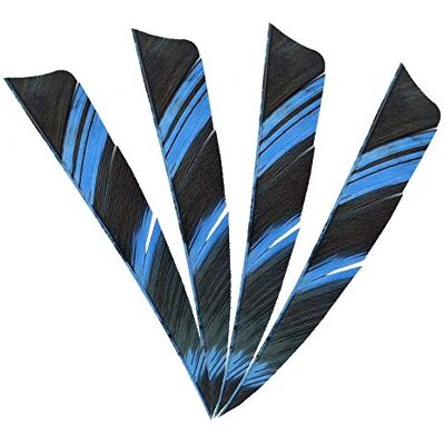 AMEYXGS MILAEM 50pcs tir à l'arc Plumes de flèche 4inch Naturelles fletches fletching pour DIY Flèches de Chasse Aile Gauche (Bleu) - Publicité AMEYXGS MILAEM 50pcs tir à l'arc Plumes de flèche 4inch Naturelles fletches fletching pour DIY Flèches de Chasse Aile Gauche (Bleu) - Publicité