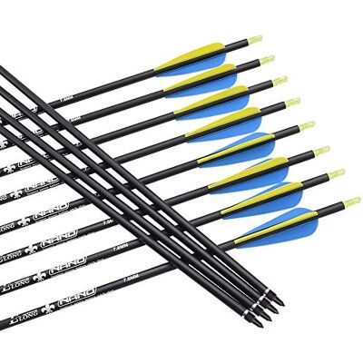 ELONG OUTDOOR 30 Pouces flèches de Chasse 12 pcs,Tir à l'arc de Flèches pour Arc Classique et Arc à Poulies de Tir en Adultes Extérieur Cible d'entrainement - Publicité ELONG OUTDOOR 30 Pouces flèches de Chasse 12 pcs,Tir à l'arc de Flèches pour Arc Classique et Arc à Poulies de Tir en Adultes Extérieur Cible d'entrainement - Publicité