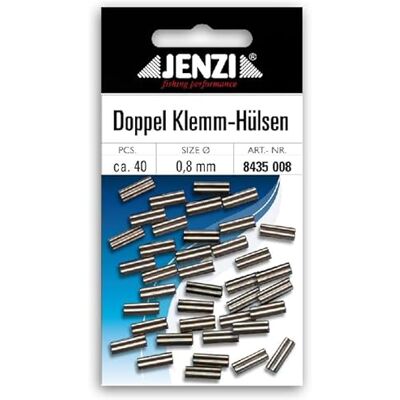 Jenzi Double Serrage hülsen 0,8mm 40 Stück - Publicité Jenzi Double Serrage hülsen 0,8mm 40 Stück - Publicité