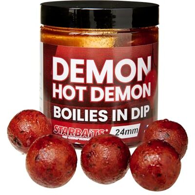 StarBaits Bouillettes Performance Concept Boilies in Dip Hot Demon 150g D.24mm Rouge 62731 - Publicité StarBaits Bouillettes Performance Concept Boilies in Dip Hot Demon 150g D.24mm Rouge 62731 - Publicité
