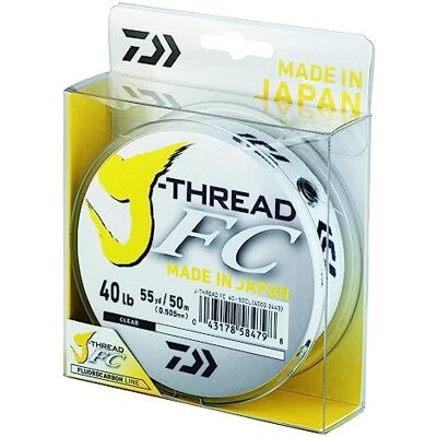 Daiwa - J-Thread FC - 0.3mm - 12lb - Leader fluorocarbone - Publicité Daiwa - J-Thread FC - 0.3mm - 12lb - Leader fluorocarbone - Publicité