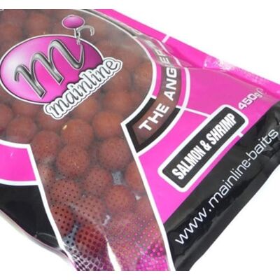 Mainline Bouillettes Shelf Life Salmon & Shrimp 450g - Publicité Mainline Bouillettes Shelf Life Salmon & Shrimp 450g - Publicité