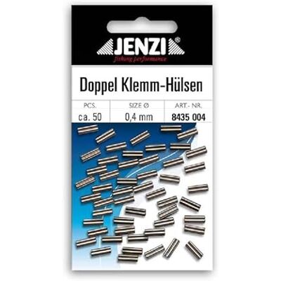 Jenzi Double Serrage hülsen 0,4mm 50 Stück - Publicité Jenzi Double Serrage hülsen 0,4mm 50 Stück - Publicité
