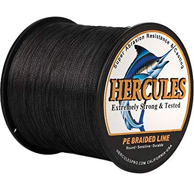 HERCULES Super Cast 100-2000m 109-2187 Yards 6-100lbs Test Ligne de pêche tressée pour Eau salée PE Tresse Lignes de Poisson Superline 4 brins - Publicité HERCULES Super Cast 100-2000m 109-2187 Yards 6-100lbs Test Ligne de pêche tressée pour Eau salée PE Tresse Lignes de Poisson Superline 4 brins - Publicité