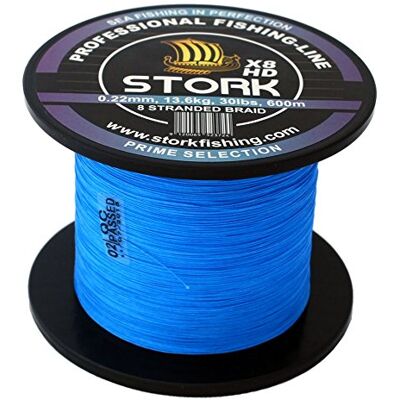 Stork HDx8, 8-Corde Ligne de pêche tressée Prime 600m - Publicité Stork HDx8, 8-Corde Ligne de pêche tressée Prime 600m - Publicité