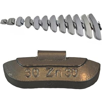 Dweekiy Poids à percussion en zinc Pour jantes en acier (ECO 10 pièces, argent, 30 grammes) - Publicité Dweekiy Poids à percussion en zinc Pour jantes en acier (ECO 10 pièces, argent, 30 grammes) - Publicité