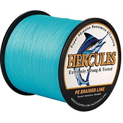 HERCULES Super Cast 100-2000m 109-2187 Yards 6-100lbs Test Ligne de pêche tressée pour Eau salée PE Tresse Lignes de Poisson Superline 4 brins - Publicité HERCULES Super Cast 100-2000m 109-2187 Yards 6-100lbs Test Ligne de pêche tressée pour Eau salée PE Tresse Lignes de Poisson Superline 4 brins - Publicité